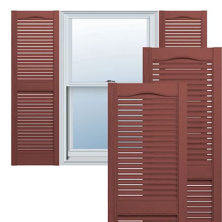 Ekena Millwork Builders Edge, TailorMade Cathedral Top Center Mullion, Open Louver Shutters, BEL1120026027, PR BEL1120026027